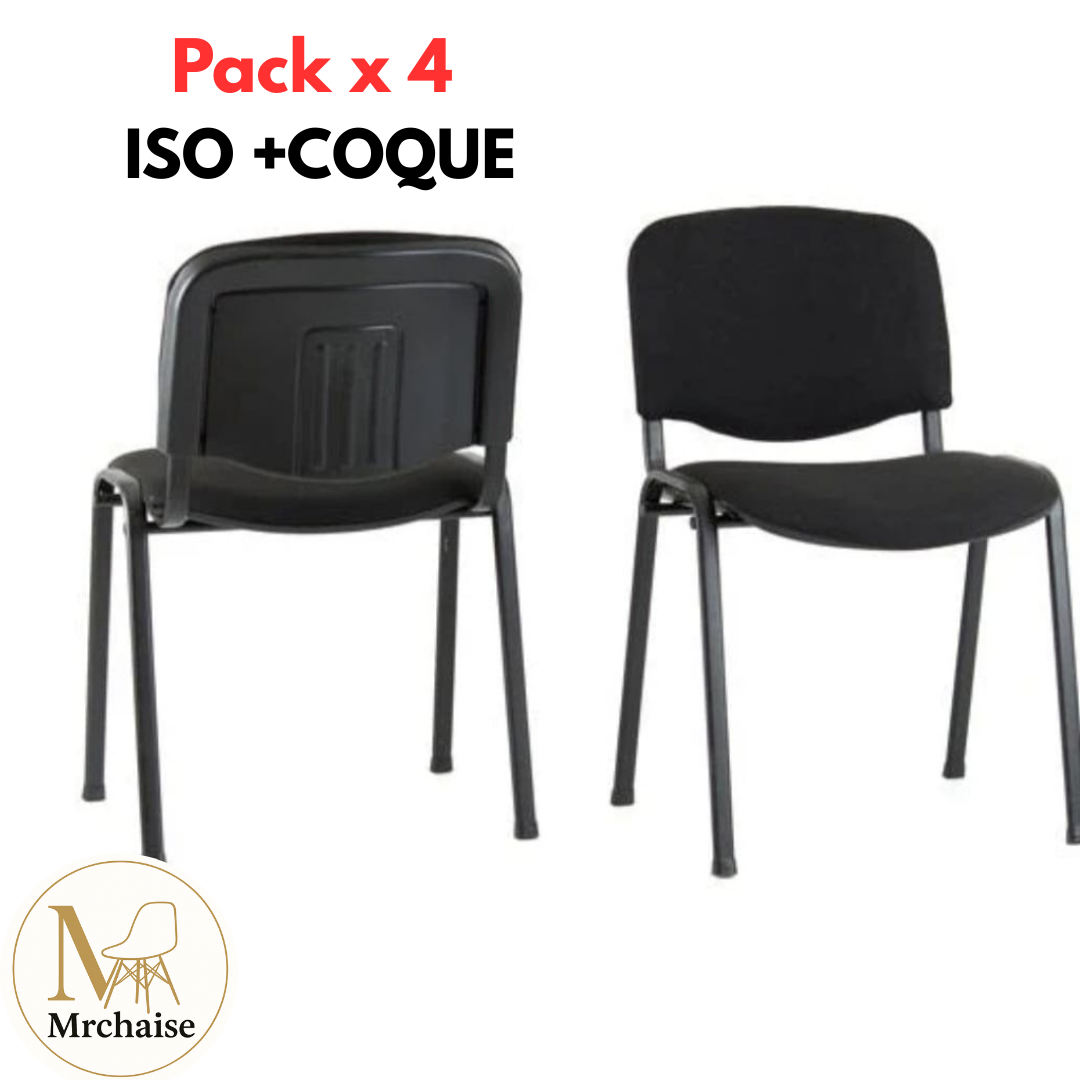 Pack 4 "Iso" Chaises+ Coque