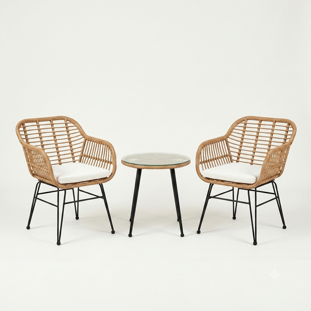 Salon de Jardin MALAGA – 3 Pièces