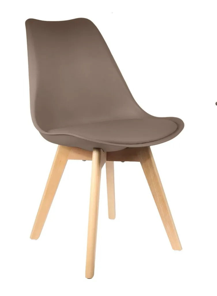 Chaise scandinave Epongé "Gris"