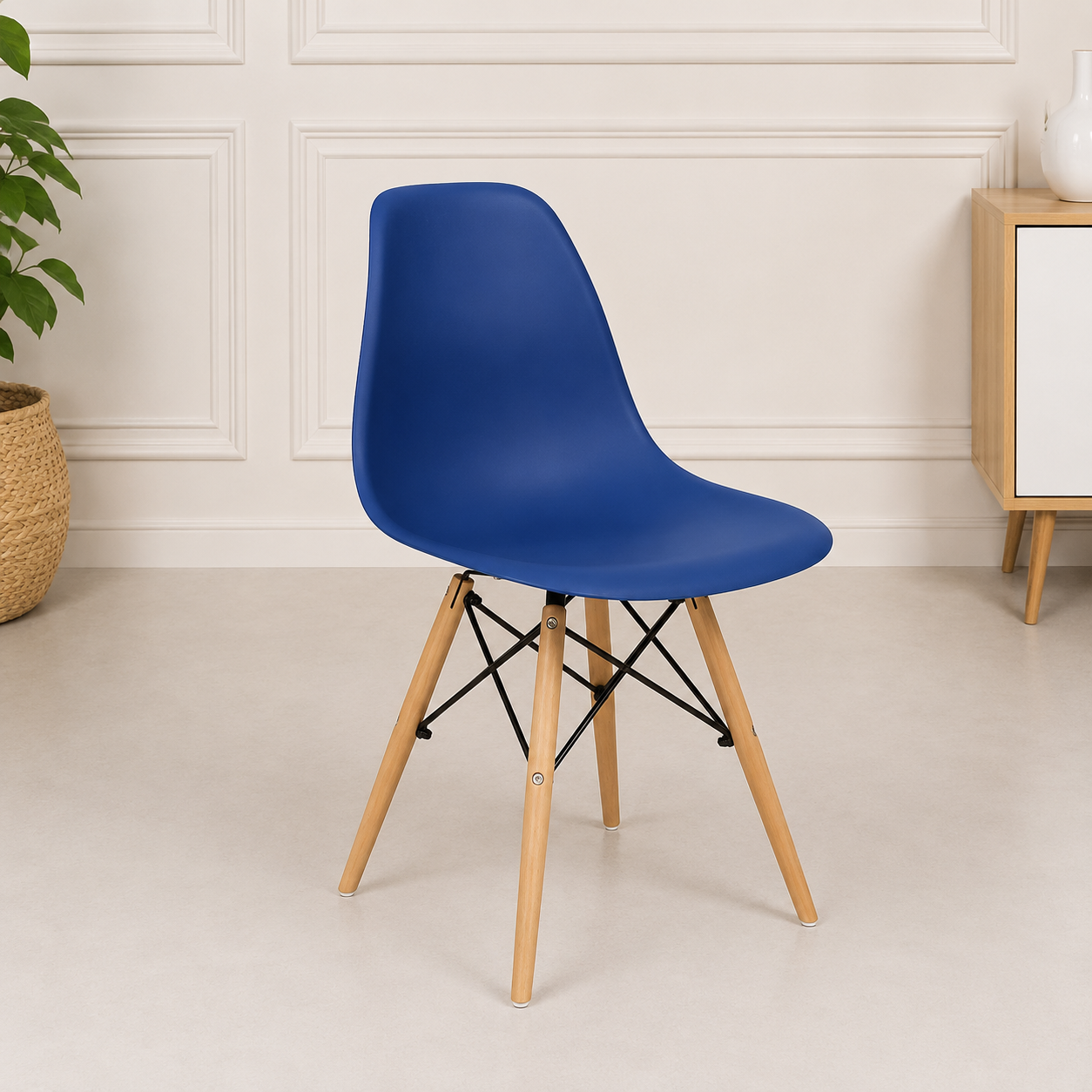 Chaise scandinave "Bleu"