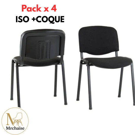 Pack 4 "Iso" Chaises+ Coque