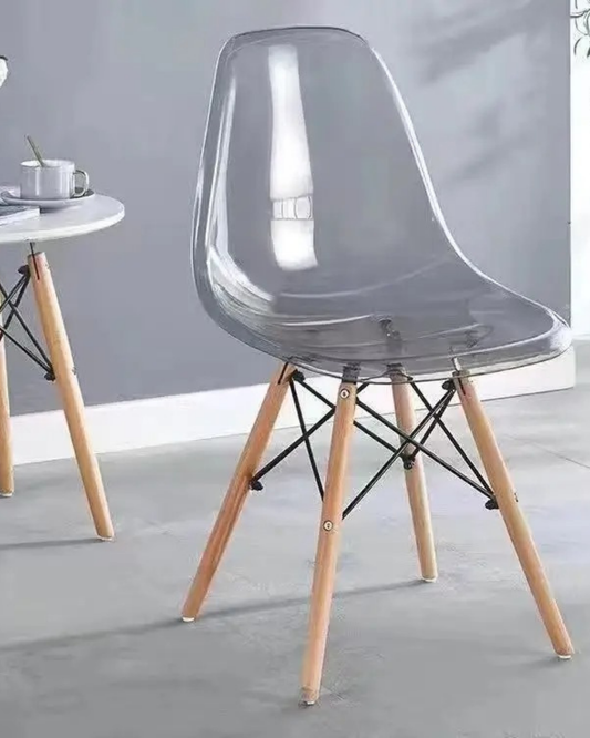 Chaise scandinave Transparente "gris"
