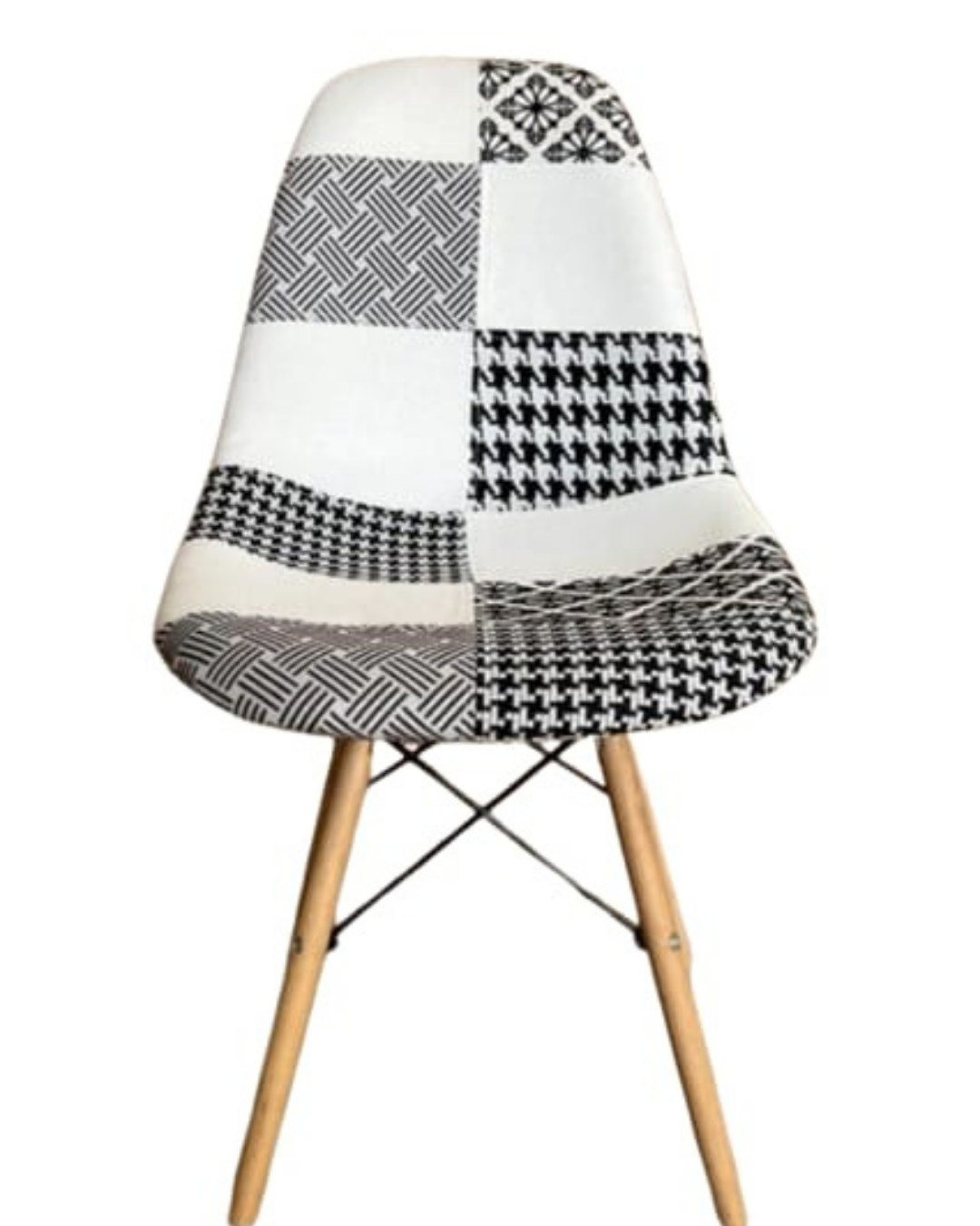Chaise scandinave Patchwork "Gris"