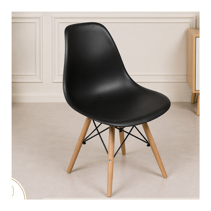 Pack 4 chaises scandinaves "Blanc,Noir,Vert,Jaune"