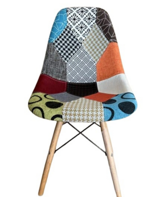 Chaise scandinave Patchwork "multicolor"