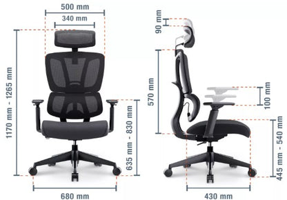 Fauteuil Ergo  "Axis Mesh"