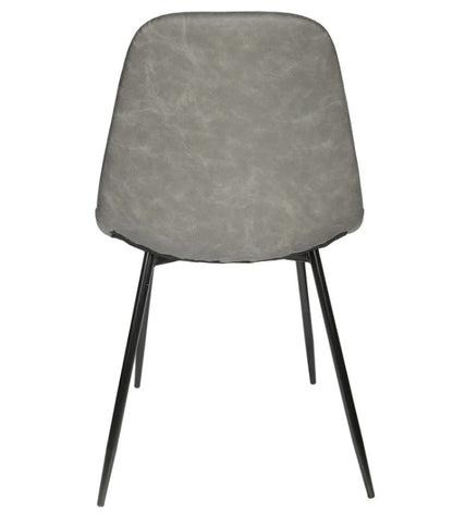 CARMEN – Chaise Design Grise en Simili Cuir