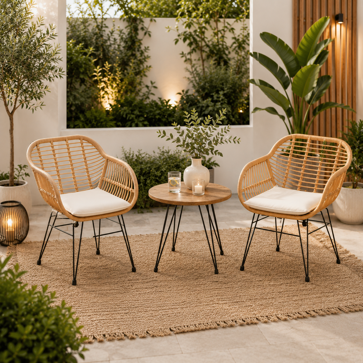 Salon de Jardin MALAGA – 3 Pièces