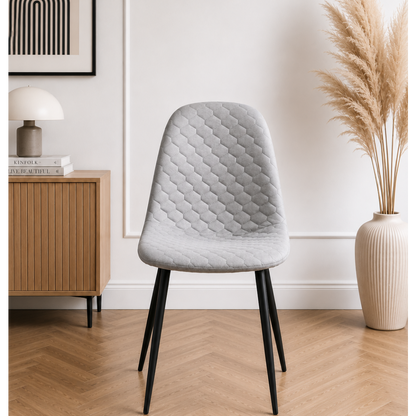 ELENA – Chaise de Salle à Manger Grise