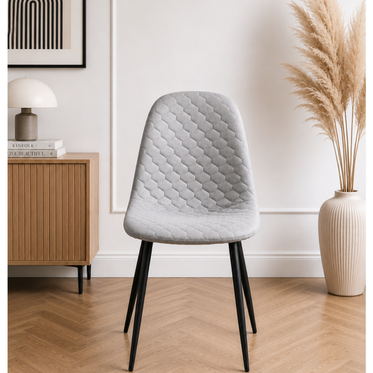 ELENA – Chaise de Salle à Manger Grise