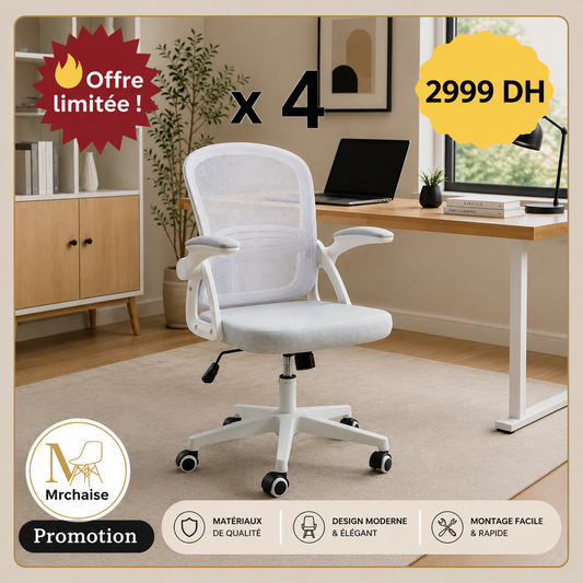 Pack 4 "Fauteuil Ergo  "Nordik Flex"