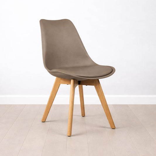 Chaise scandinave Epongé "Marron"